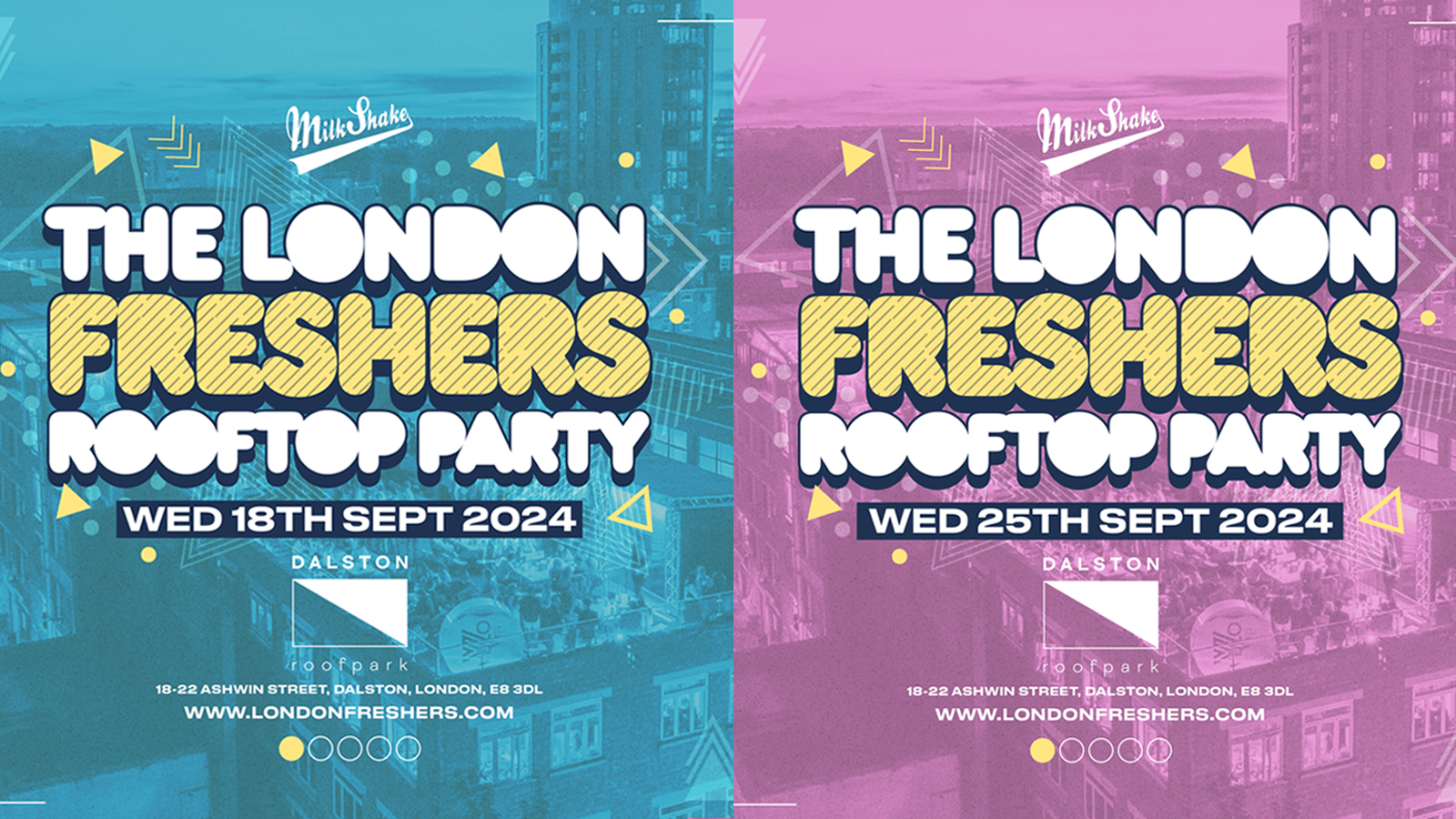 The London Freshers Rooftop Parties Part 1 & 2! 🌞🍹 UPGRADED VENUE FOR London Freshers Week 2024