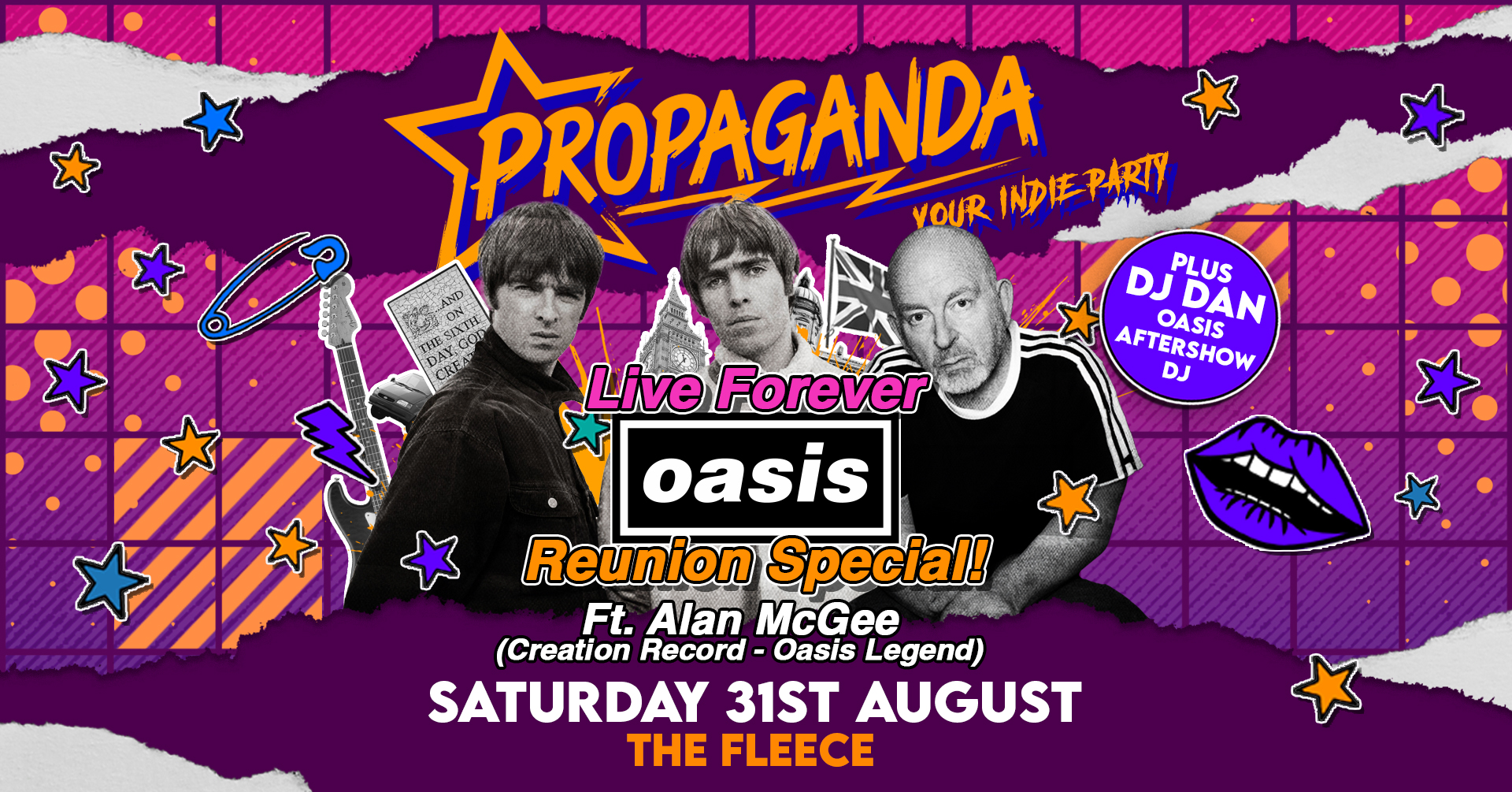 Propaganda – Live Forever – Oasis Reunion Special ft. Alan McGee (Creation Records and Oasis Legend)