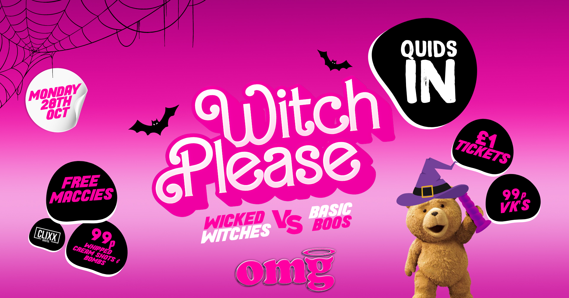 QUIDS IN 🐻 Witch Please! @OMG