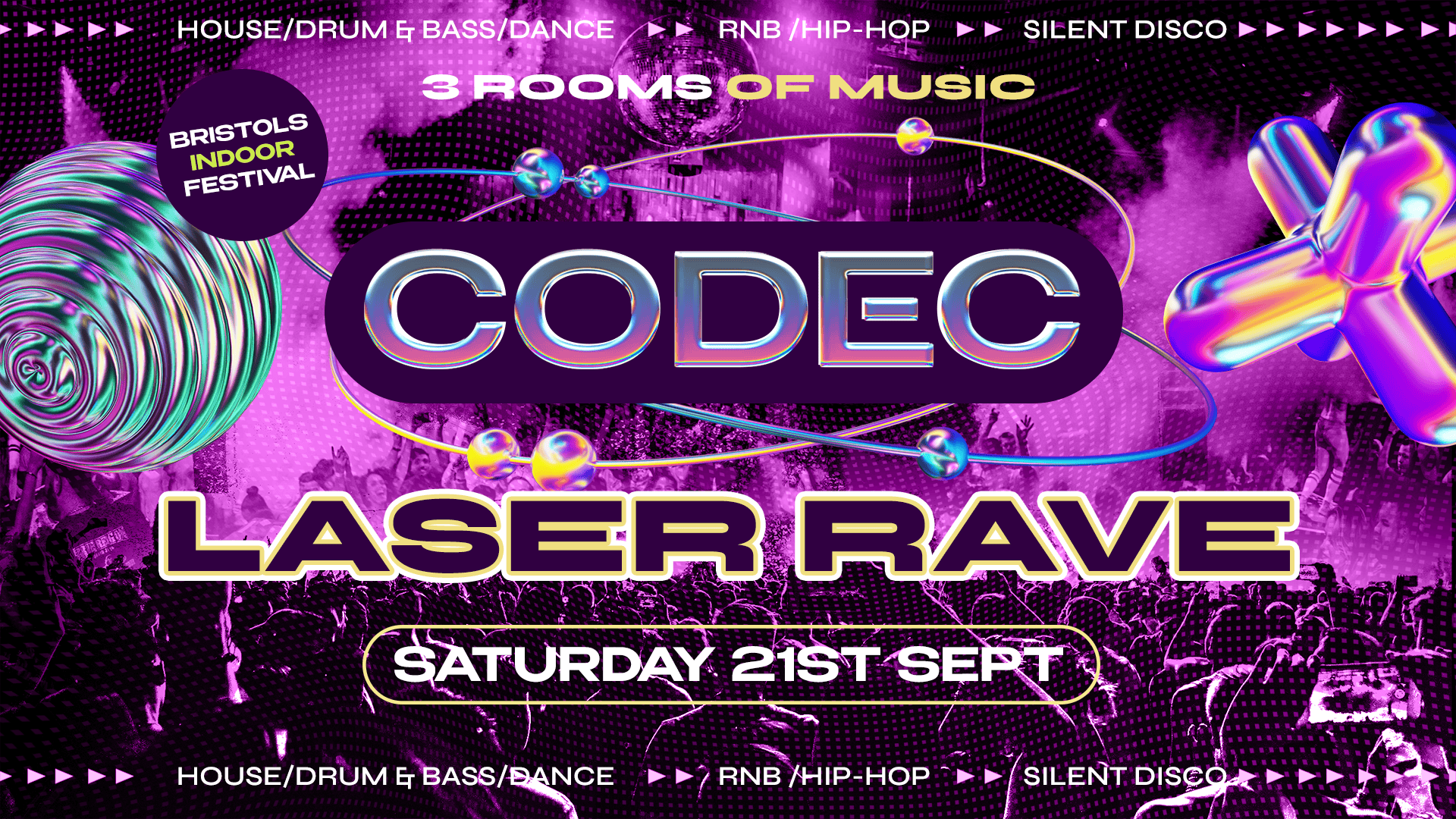 CODEC Laser Rave – Saturday 21st September
