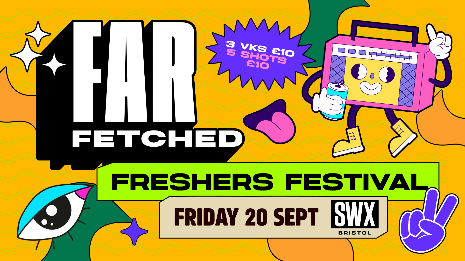 FARFETCHED FRESHERS Festival – Friday 20th September