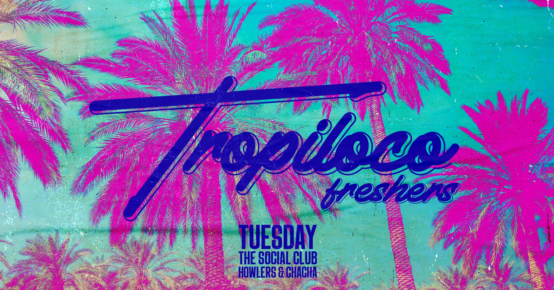 🪩🌴 TROPILOCO 🌴🪩 SOLD OUT – LIMITED LATE ENTRY TICKETS LEFT! | 6 ROOMS OF MUSIC // TUESDAY FRESHERS TOUR EVENT 2 // THE SOCIAL CLUB, HOWLERS & CHACHA // NEWCASTLE FRESHERS WEEK