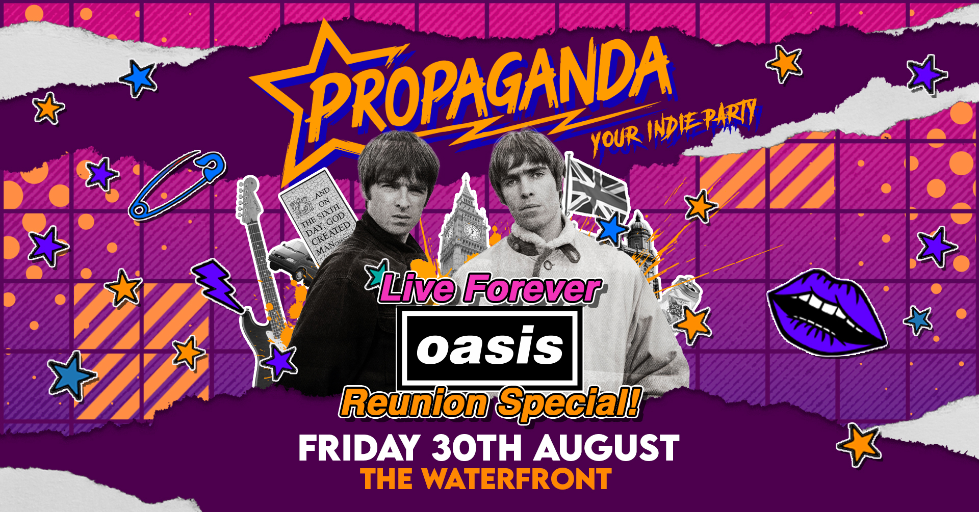 TONIGHT Propaganda Norwich – Live Forever – Oasis Reunion Special at The Waterfront