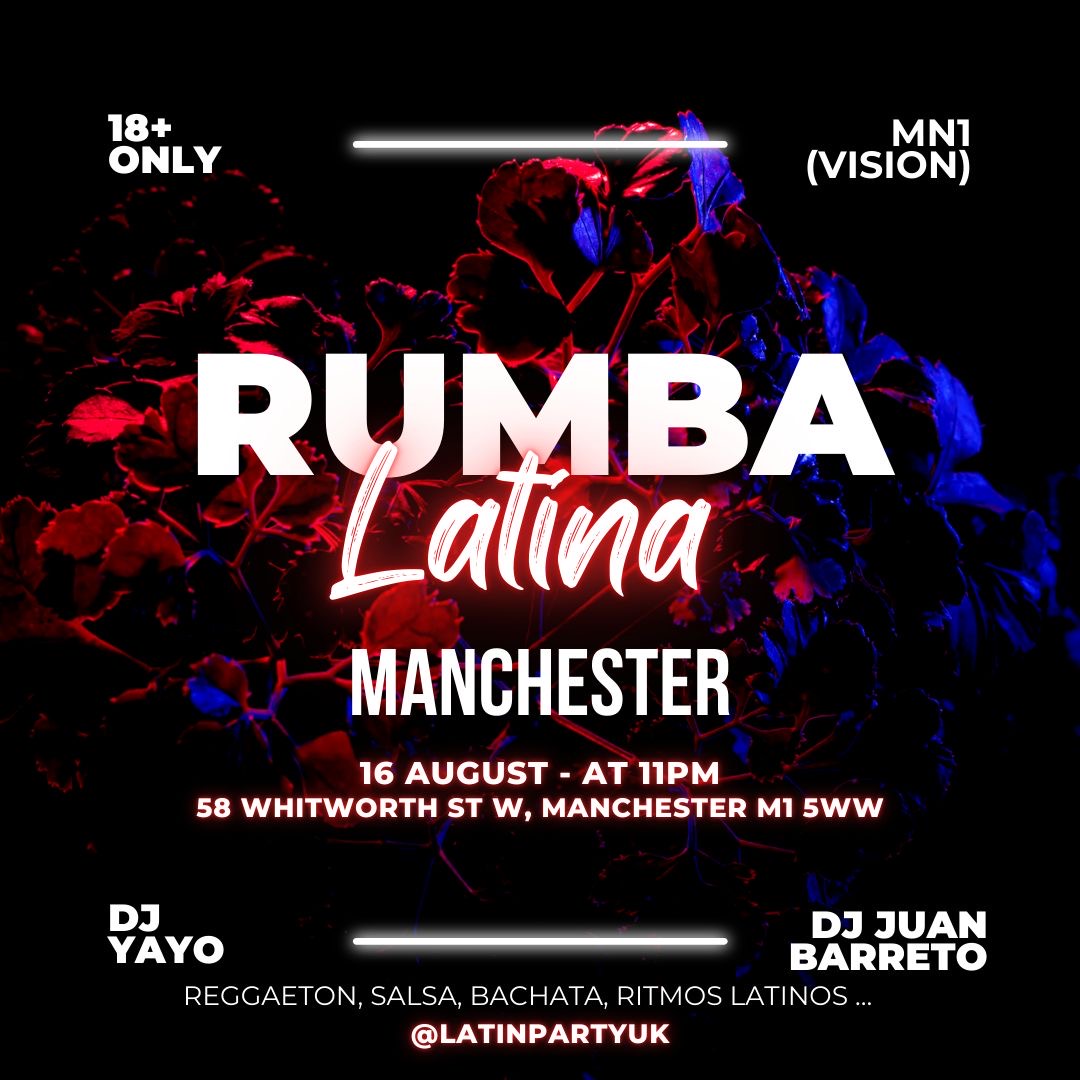 RUMBA LATINA MANCHESTER | FRIDAY 16TH AUGUST