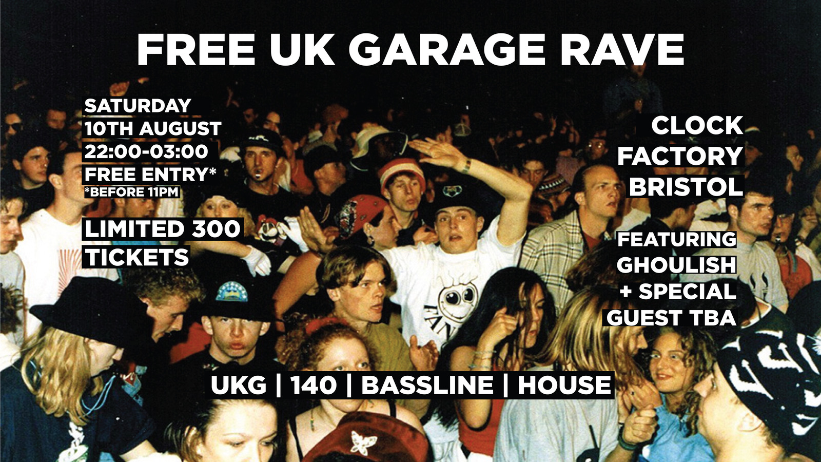 BOOMTOWN BLUES: FREE UK Garage Rave
