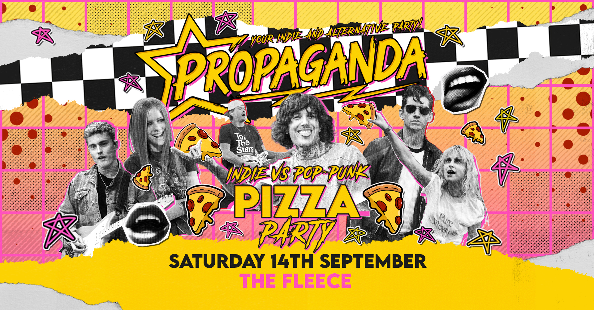 TONIGHT! Propaganda Bristol – Indie vs Pop-punk Pizza Party at The Fleece!