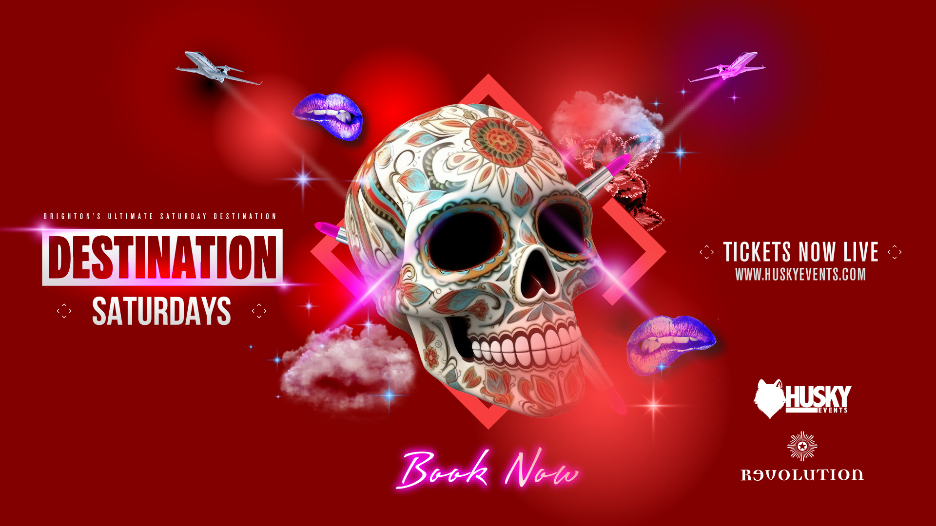 Destination Saturdays x Day Of The Dead ➤ Revolution Brighton