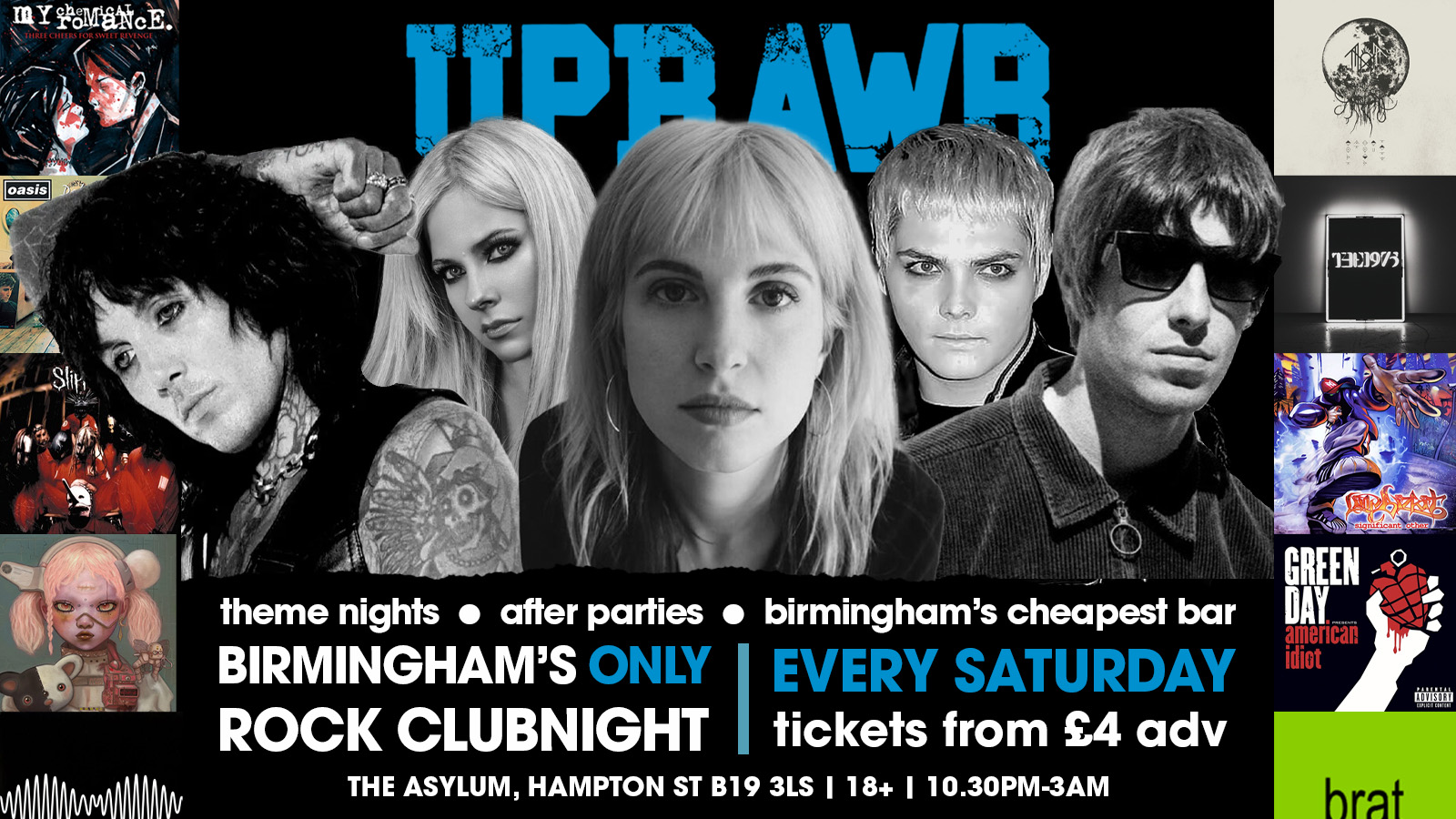 UPRAWR: UPRAWR: Rock, Emo, Pop Punk, Indie & Nu Metal Clubnight!