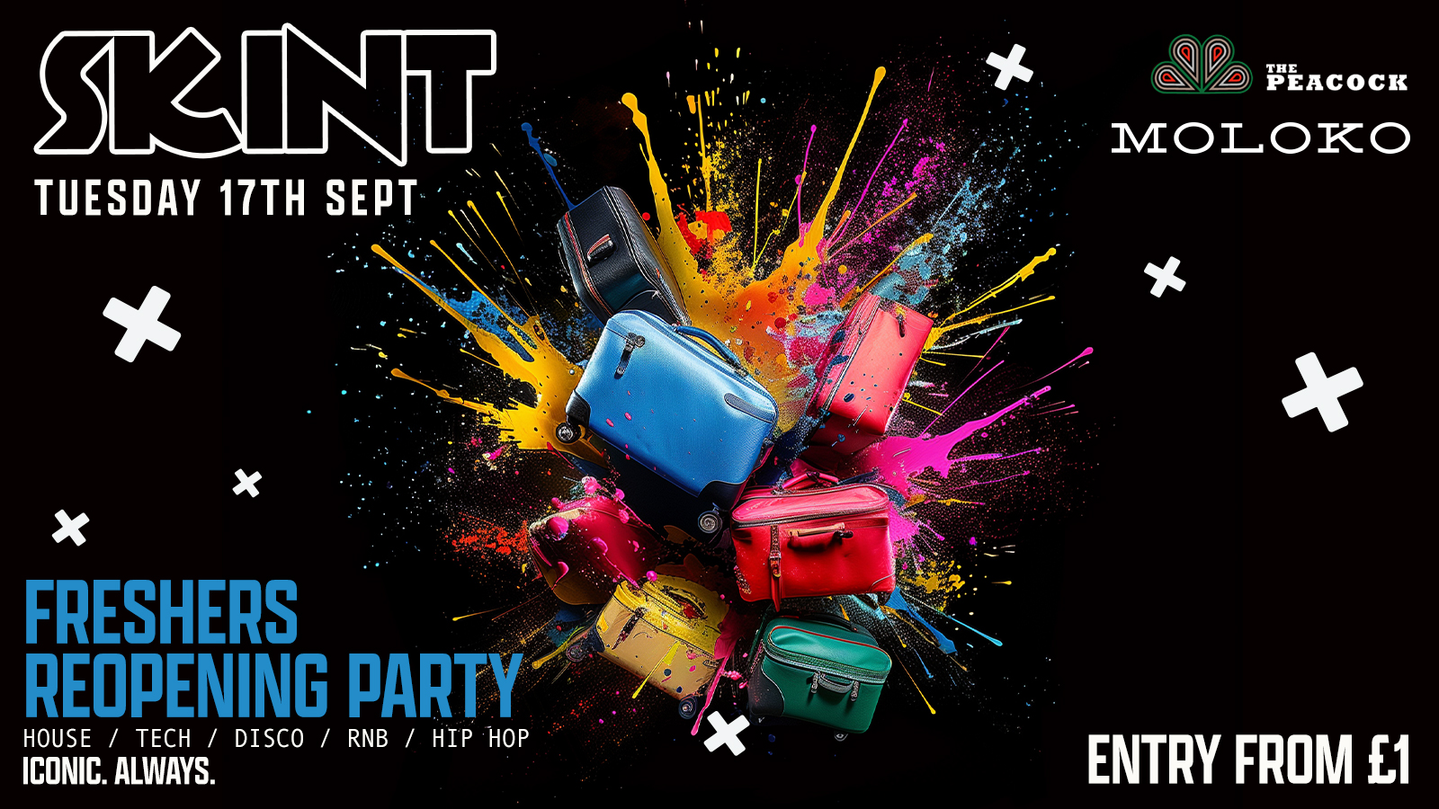 SKINT Tuesdays: FRESHERS REOPENING PARTY