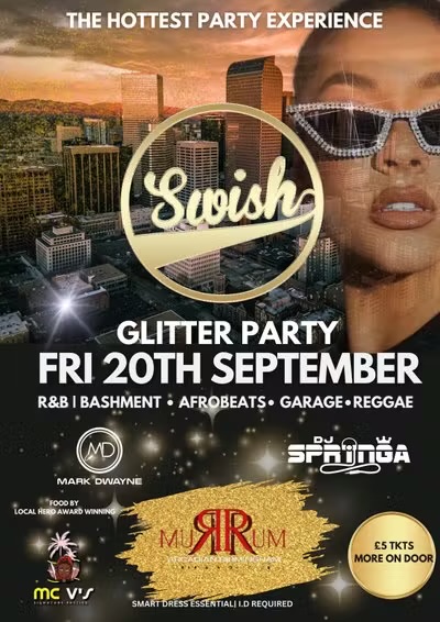 MARK DWAYNE PRESENTS: SWISH GLITTER PARTY!😱🔥 | 100 FREE TICKETS | 1 SHOT ON ENTRY