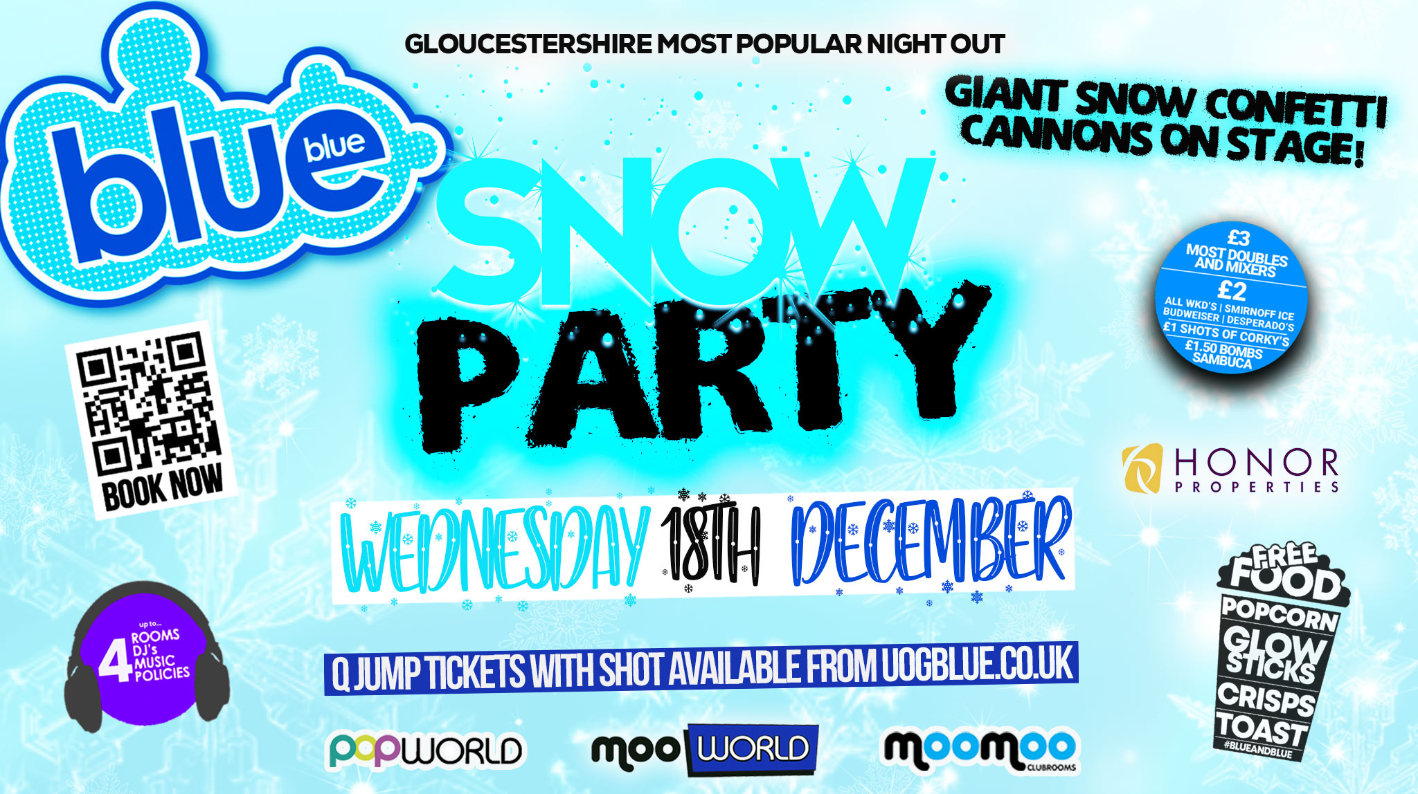 TONIGHT – Blue and Blue 🌨️﻿❄️﻿SNOW PARTY!!! ❄️🌨️ END OF YEAR PARTY! 🤩