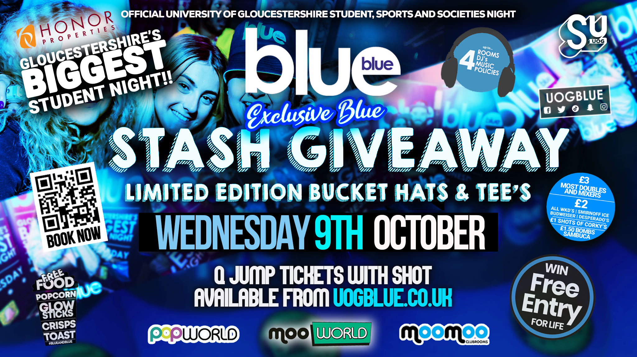 Blue and Blue BLUE AND BLUE MERCHANDISE GIVEAWAY! 🙋🙋🏾‍♀️🙋‍♂️ Gloucestershire’s Biggest Student Night