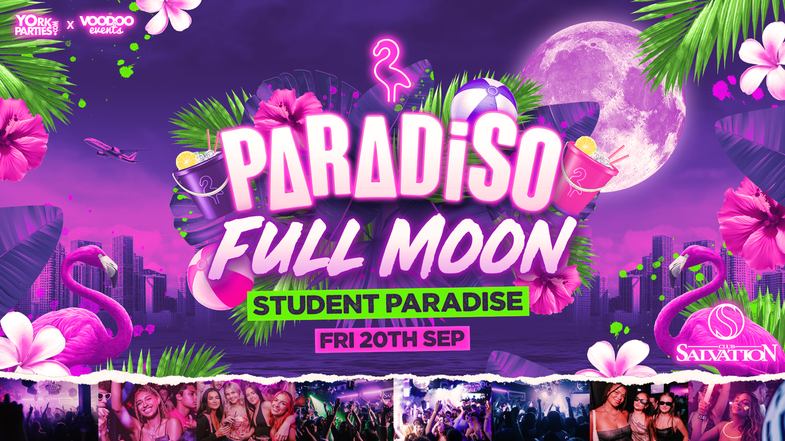 PARADISO UV FULL MOON PARADISE Official Freshers Friday