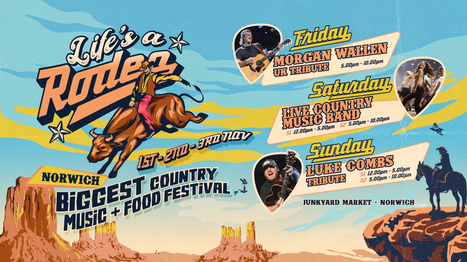 Life’s A Rodeo : A Taste Of Country Music & Food Festival 🇺🇸 (Indoors & Heated) – Norwich