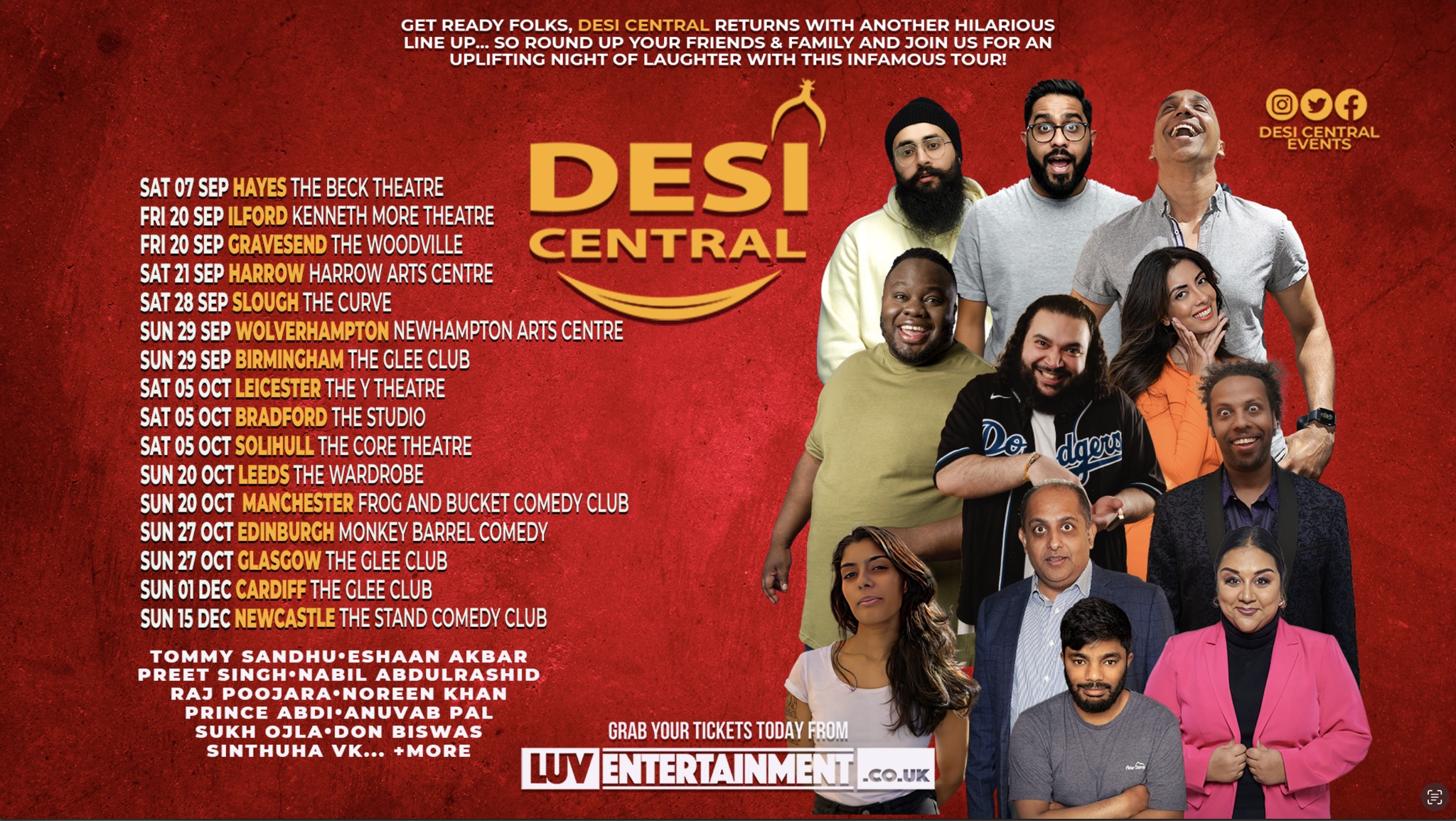 Desi Central Comedy Tour – UK