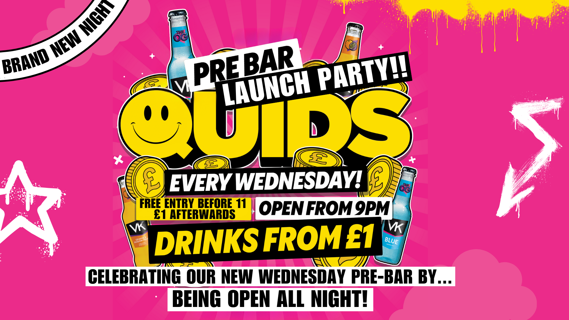 Quids Pre-Bar Launch Party!!