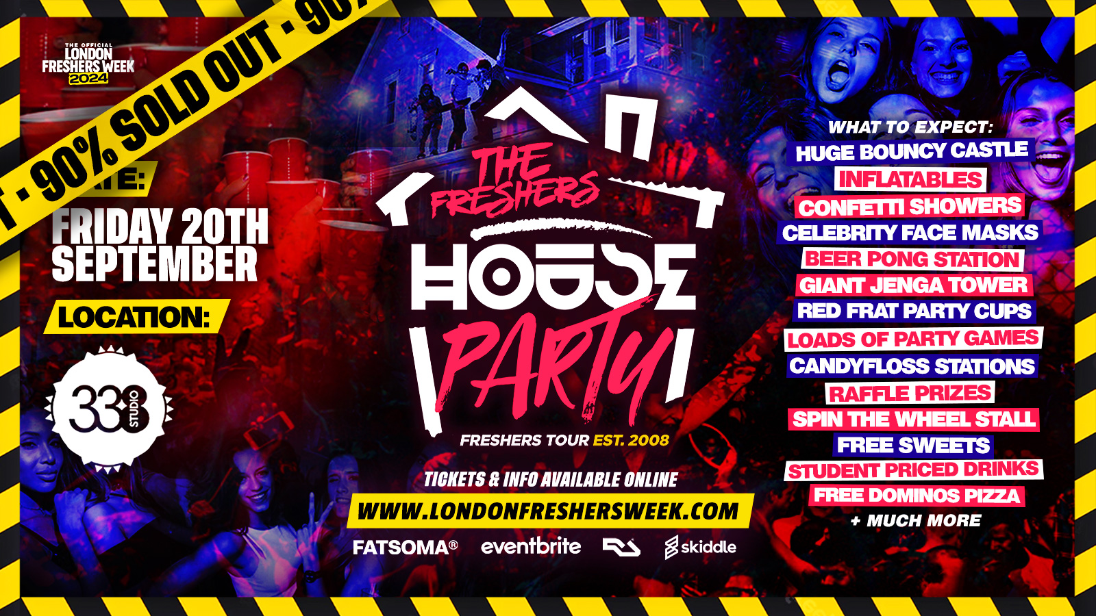 The Project X Freshers House Party @ Studio 338 London! – London Freshers Week 2024 – [WEEK 1]