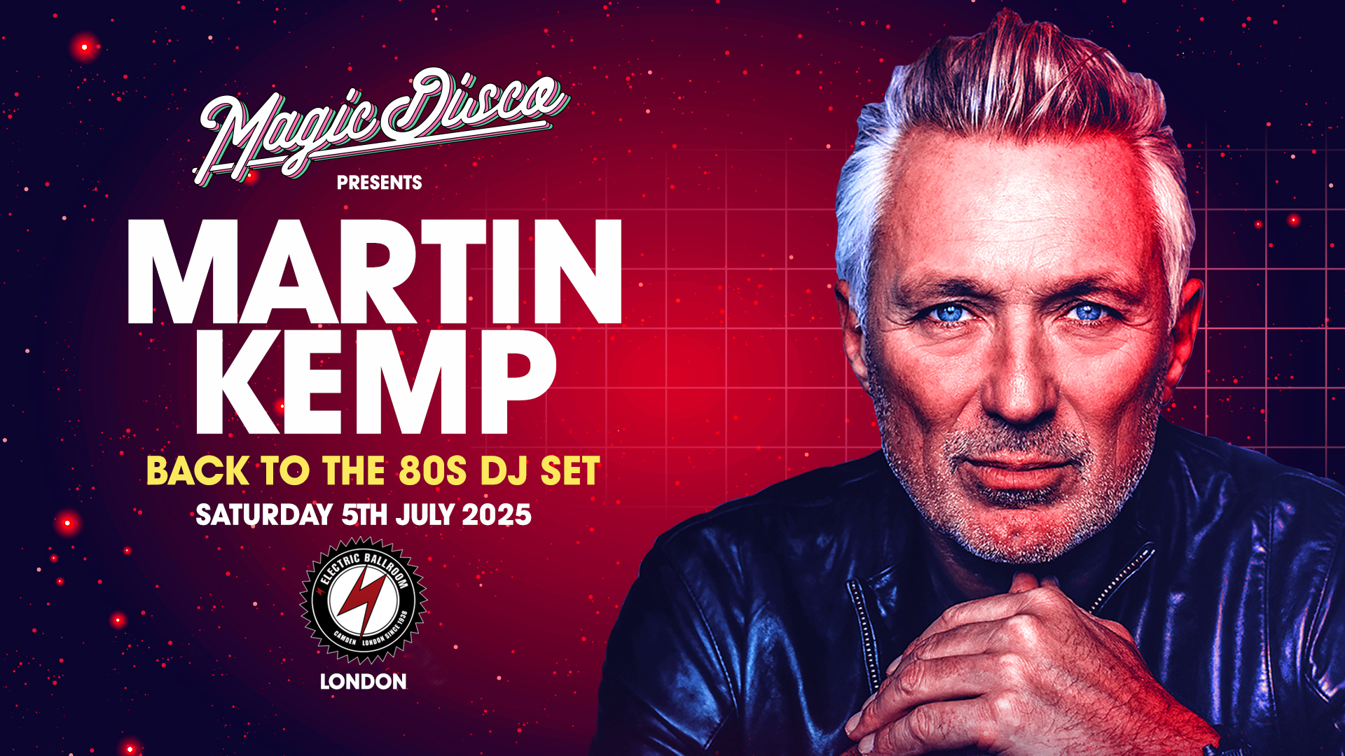 Martin Kemp Live DJ set – Back to the 80’s – London