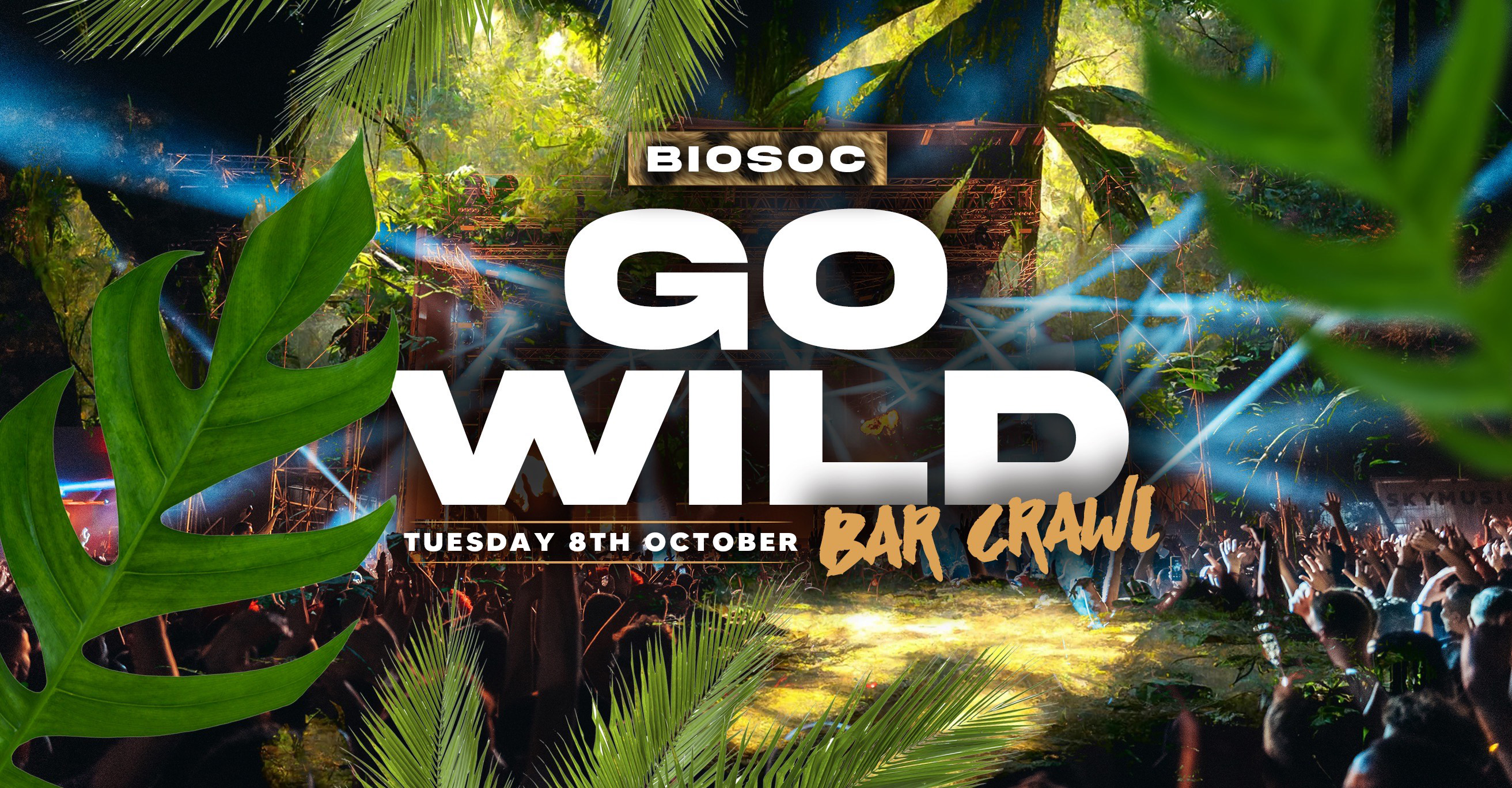Biology Go Wild Bar Crawl at Tunnel Club, Nottingham on 8th Oct Fatsoma