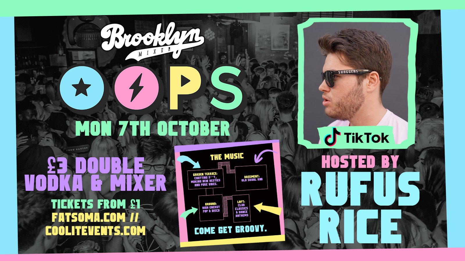 OOPS! MONDAYS 🪩🎊  – Hosted by RUFUS RICE