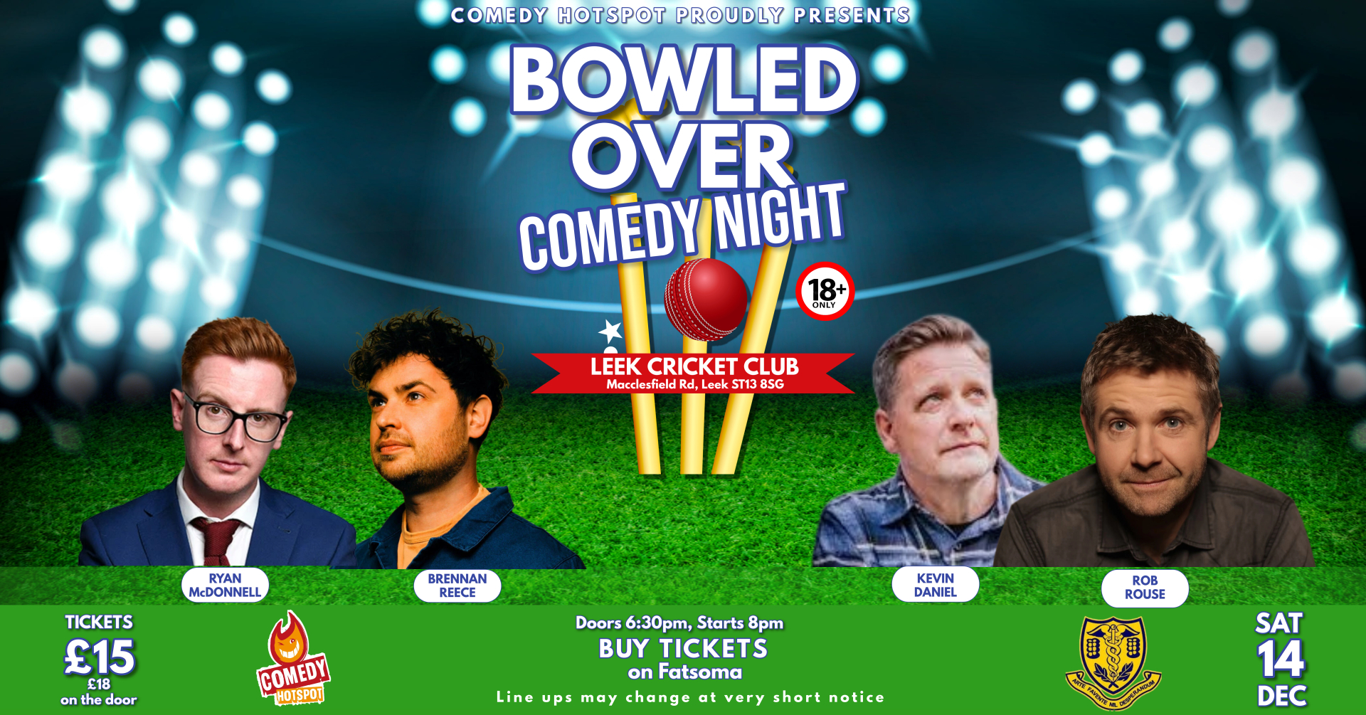 Bowled Over Comedy Night | Ft. Ryan McDonnell, Brennan Reece 