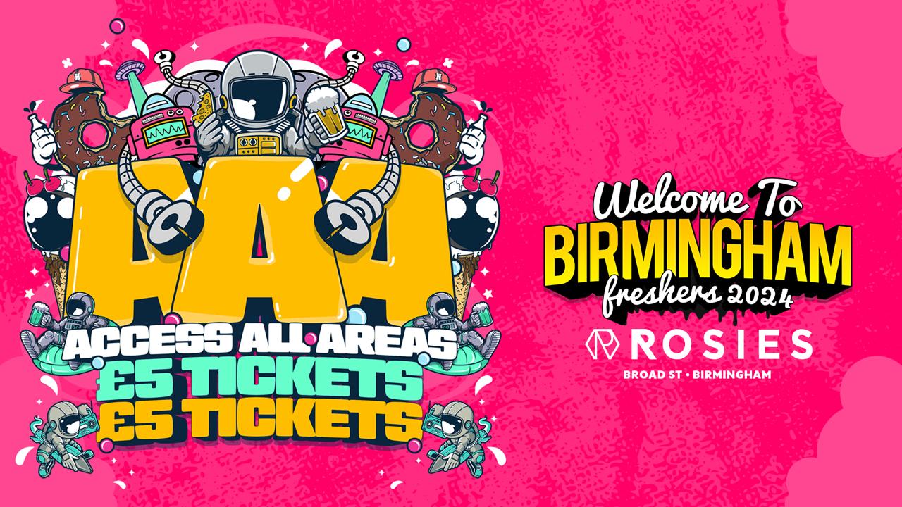 AAA SATURDAYS ROSIES £5 STUDENT TICKETS [FINAL TICKETS] at Rosies
