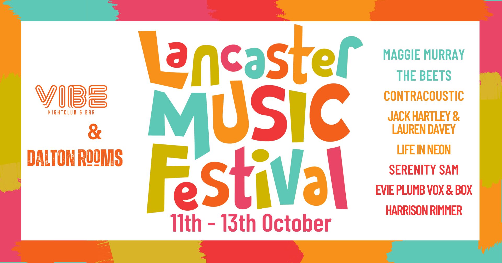 Lancaster Music Festival – 11th – 13th October