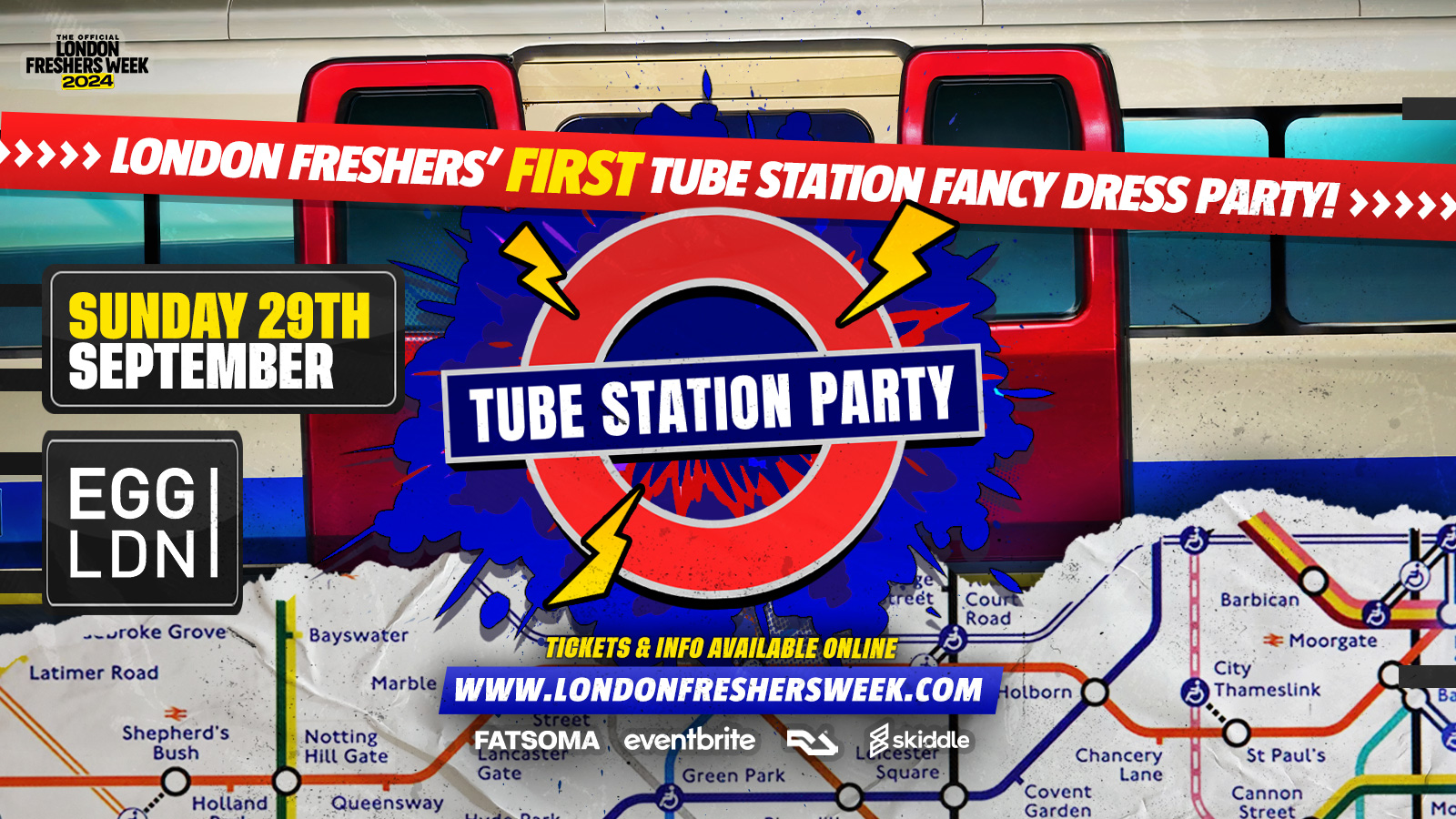 LONDON FRESHERS TUBE STATION PARTY 🚇 – LONDON FRESHERS WEEK 2024 [WEEK 3]