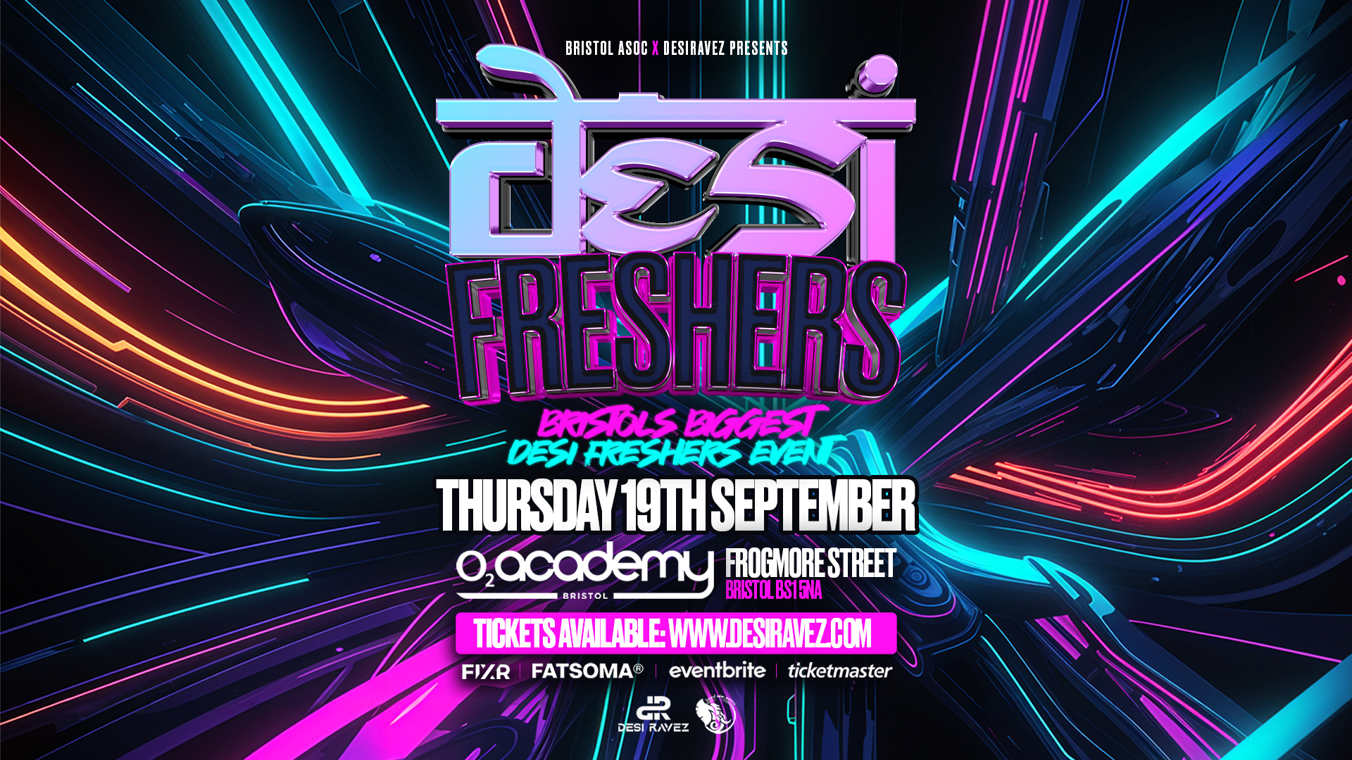 Desi Freshers Party – Thursday 19th September @o2 academy Bristol