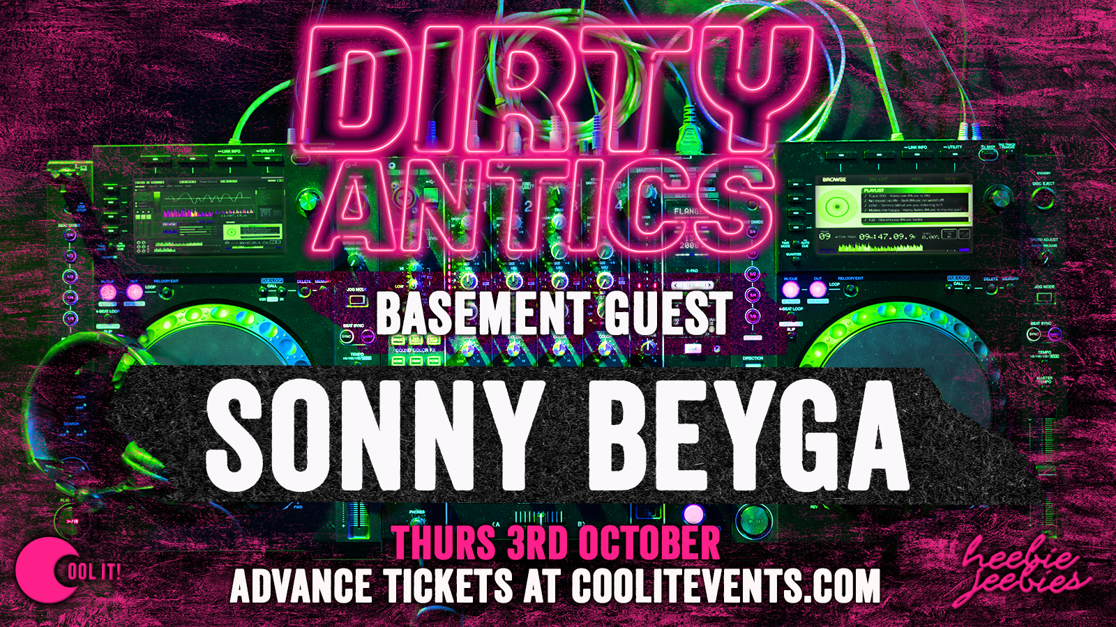 Dirty Antics Thursdays – £3.50 Doubles All Night – Basement guest Sonny Beyga