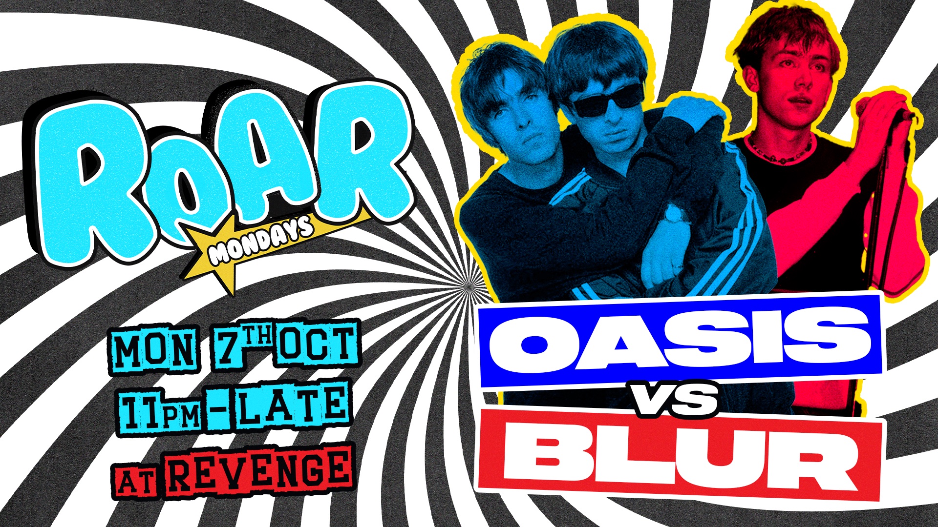 ROAR Mondays: Oasis vs Blur @ Revenge