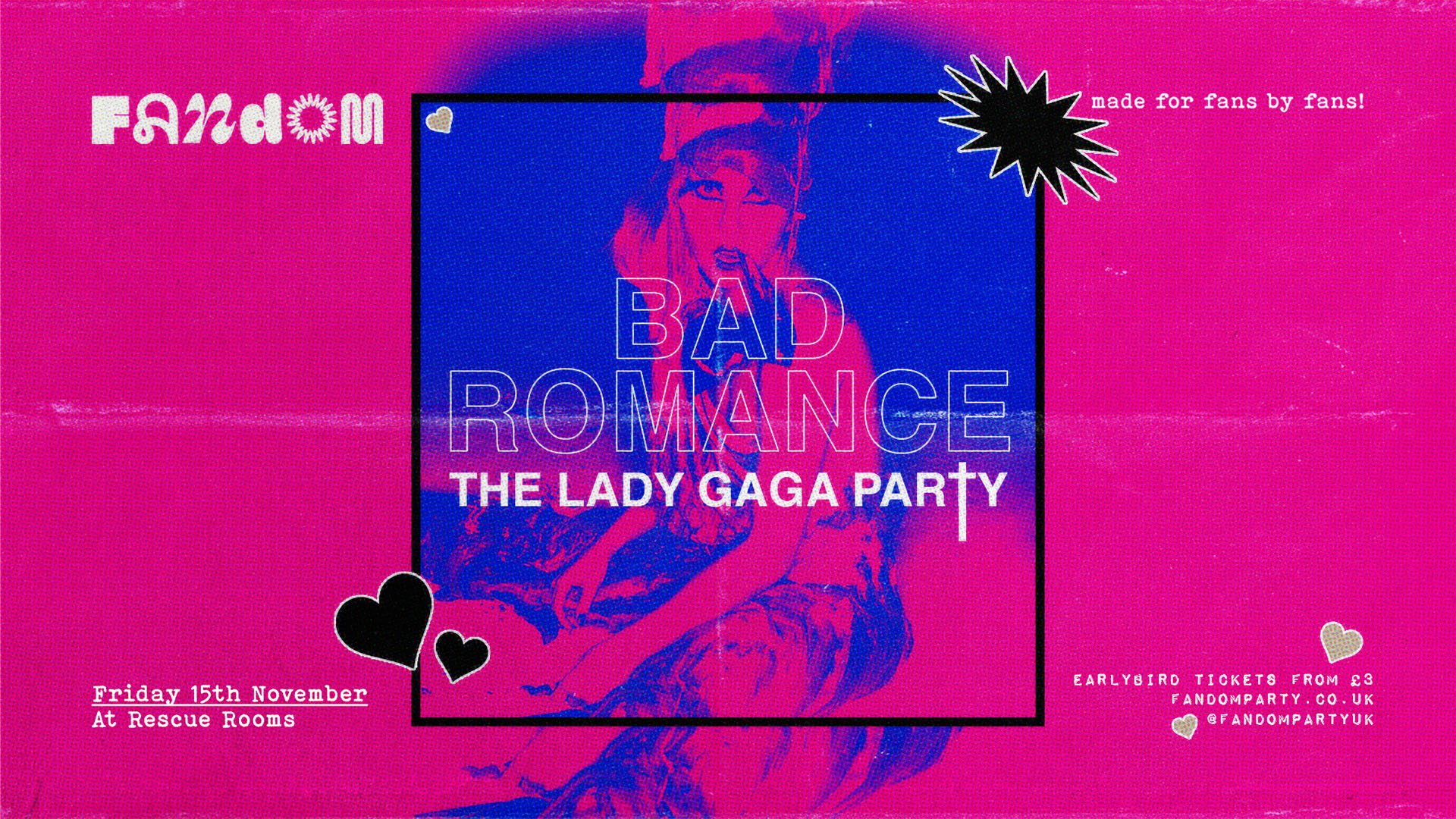 Bad Romance: The Lady Gaga Party ♦️ Fandom at Rescue Rooms, Nottingham