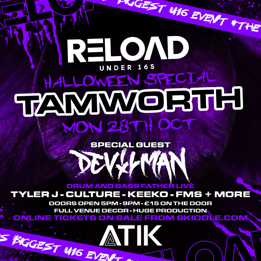 Reload Under 16s Tamworth – Halloween Special