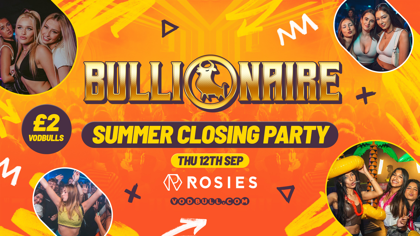 🧡 Bullionaire™️ [TONIGHT]☀️ Summer Sessions CLOSING PARTY!!!☀️ Thursdays at Rosies by Vodbull ⭐️12/09