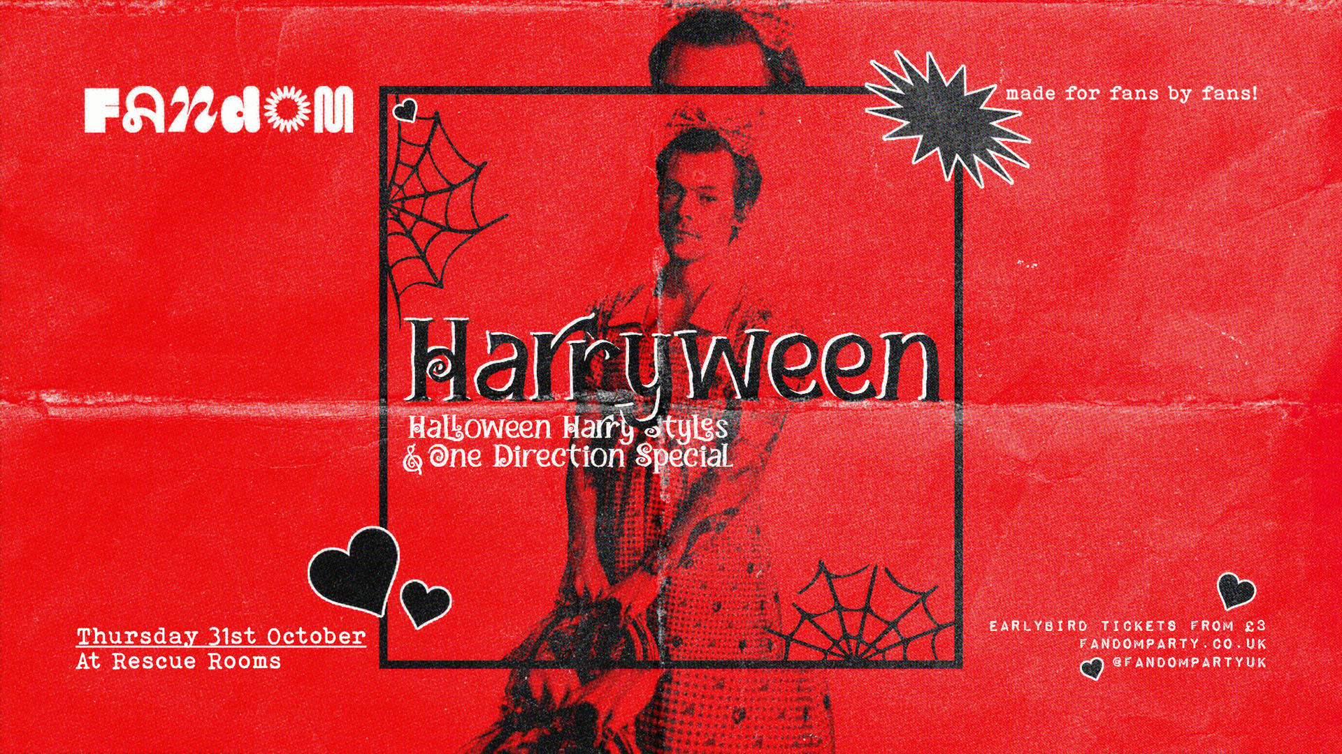Harryween 👻 Fandom at Rescue Rooms, Nottingham
