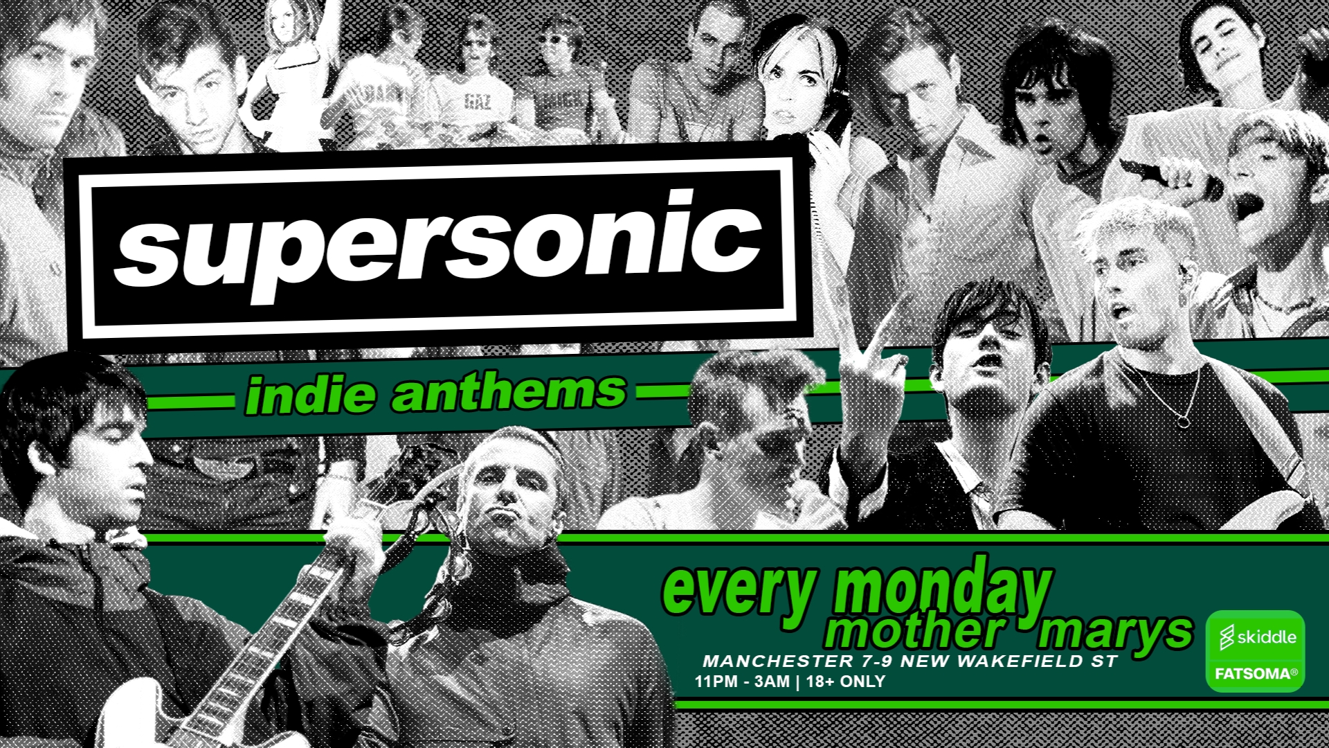 SUPERSONIC – Indie Mondays! ☘️ FREE PARTY