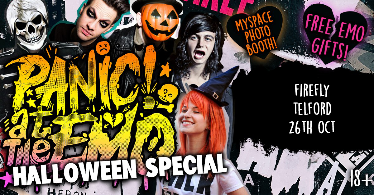 Panic At The Emo: Halloween Special Clubnight at Firefly, Telford