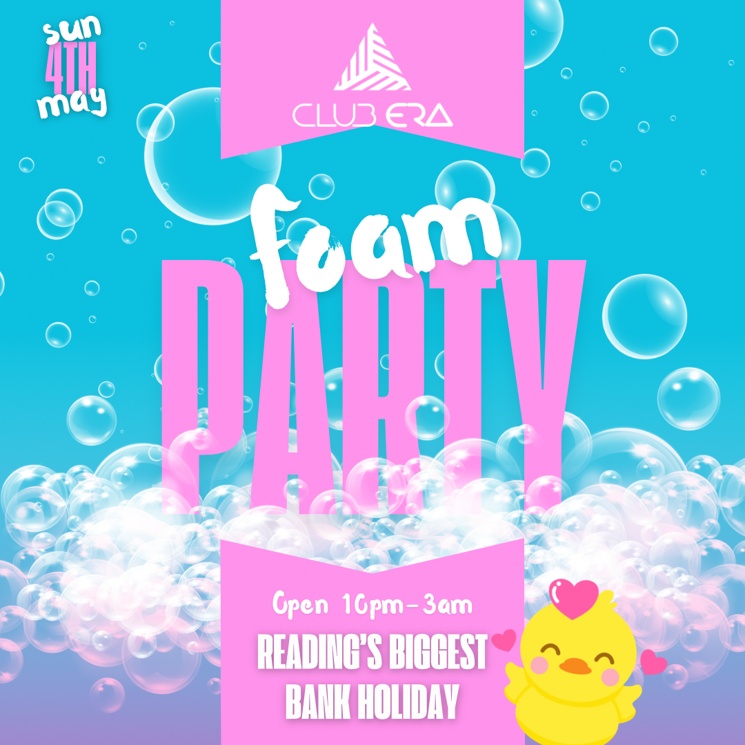 BANK HOLIDAY SUNDAY: FOAM PARTY BOOTHS