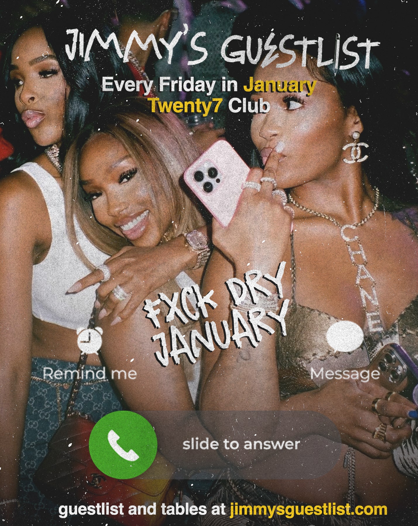 Jimmys Guestlist – Every Friday @Twnty7Ldn #WEDEY!