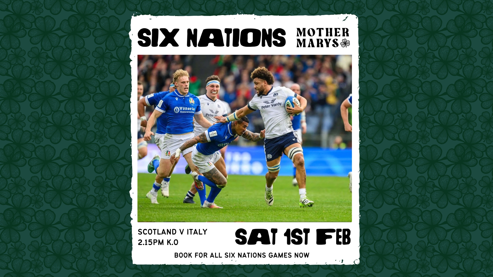 SIX NATIONS: Scotland V Italy