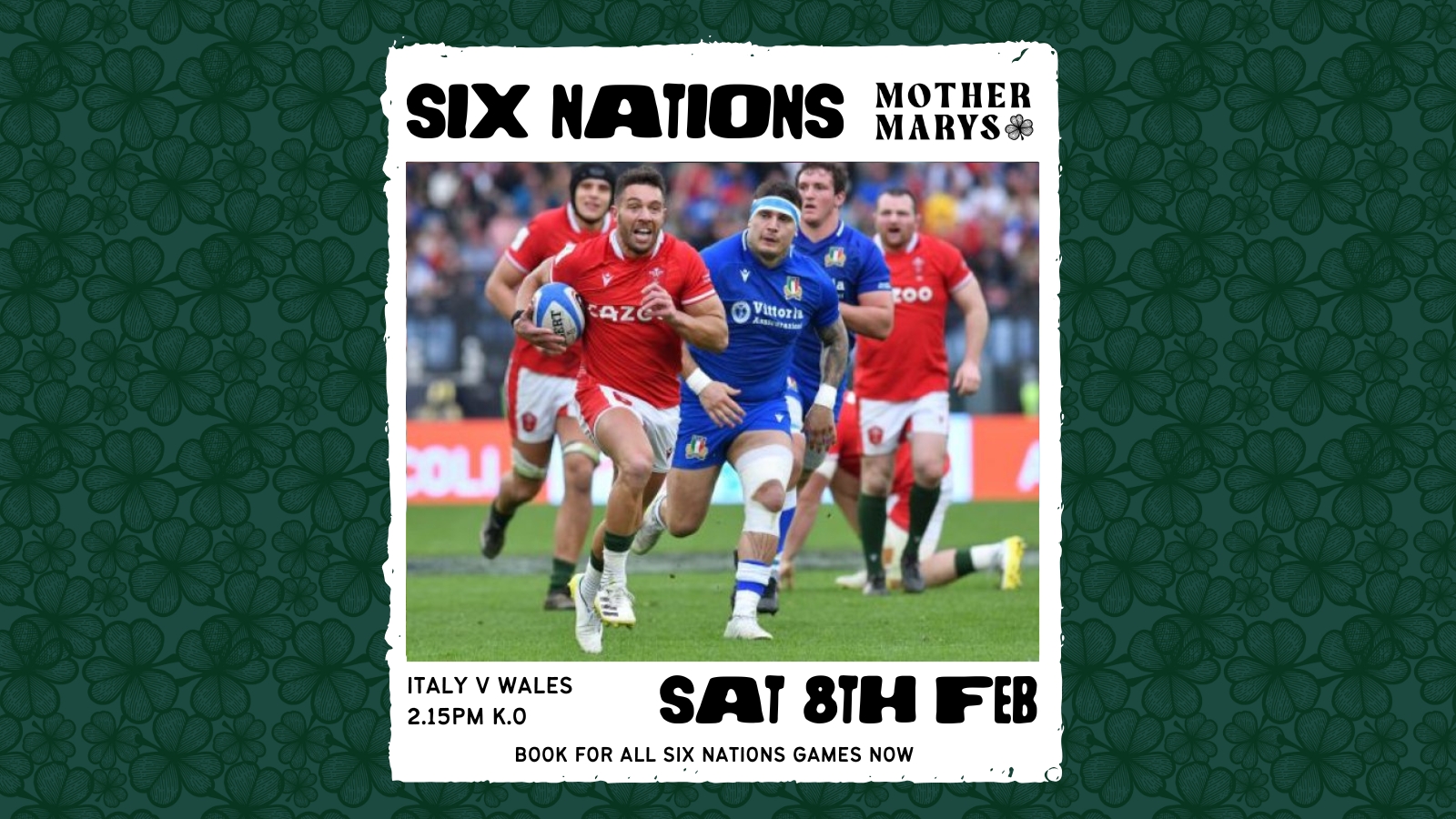 SIX NATIONS: Italy v Wales