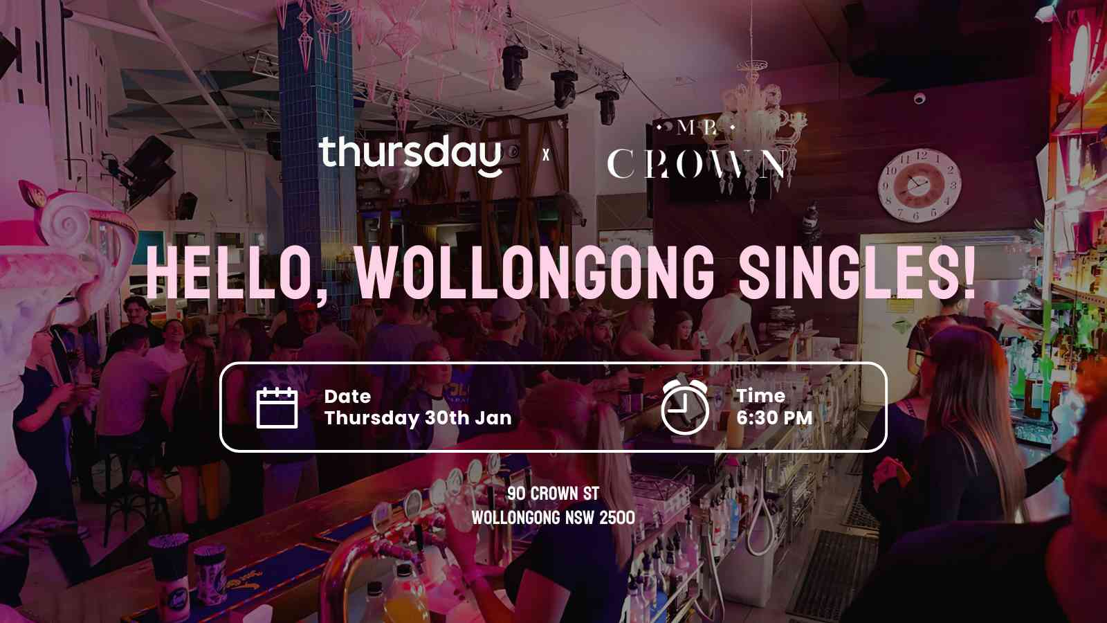 Thursday | 👑 Mr. Crown | Wollongong