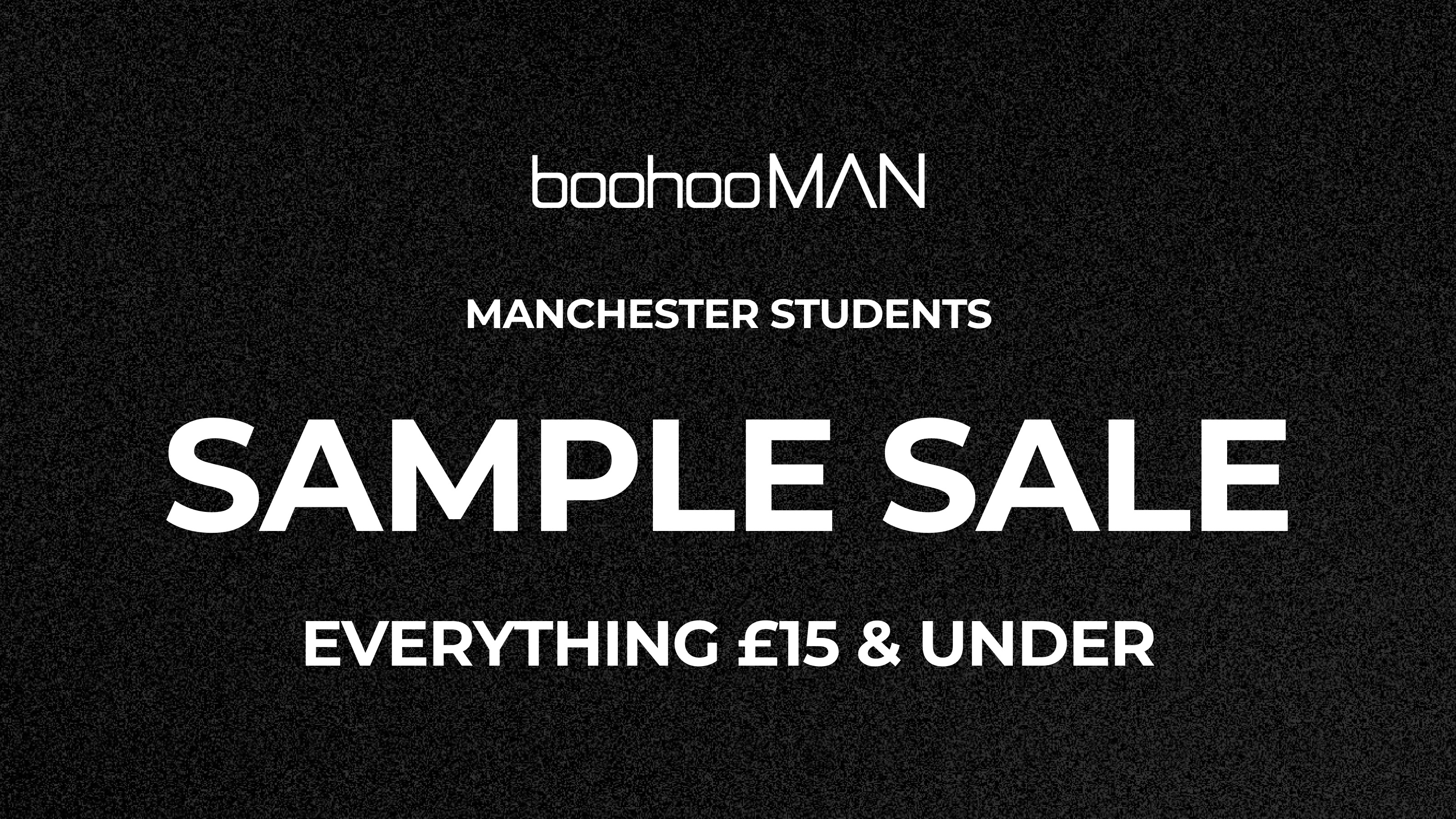 BoohooMAN SAMPLE SALE!