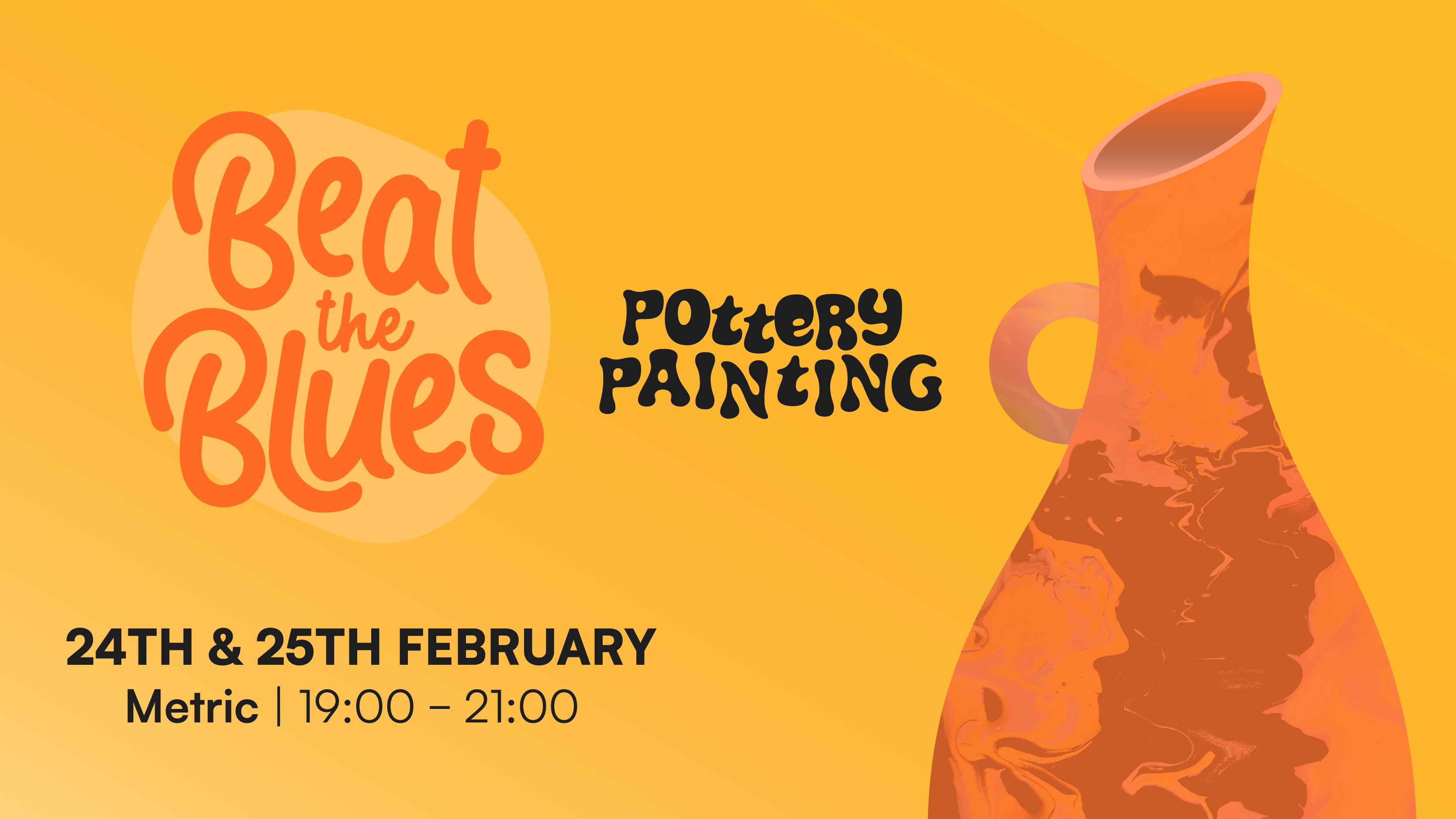 Beat the Blues | Pottery Painting