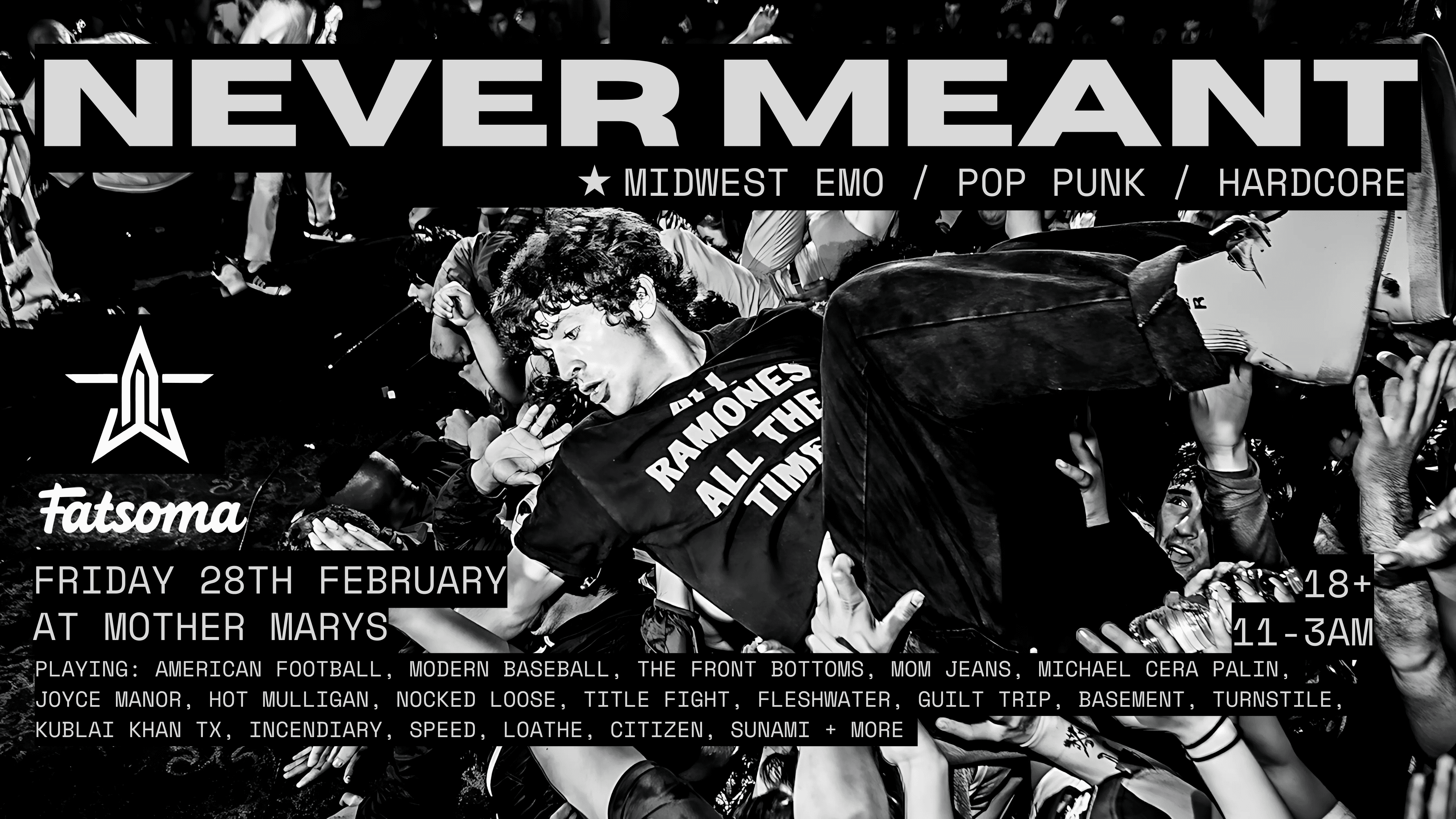 NEVER MEANT – Midwest Emo / Pop Punk / Hardcore