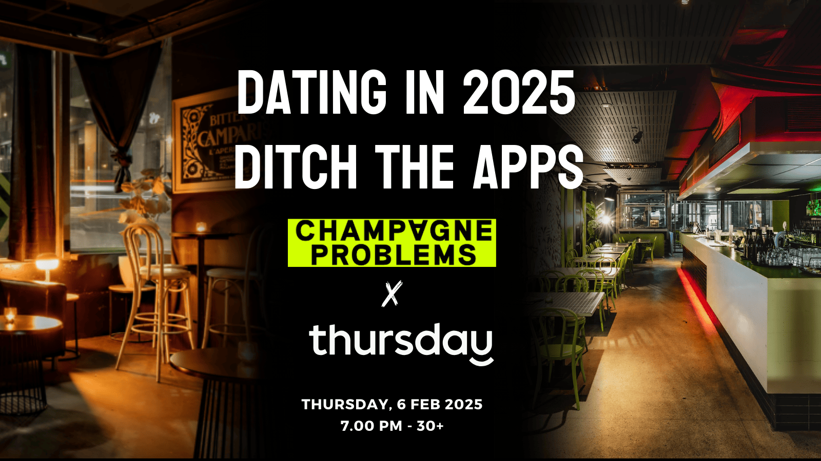 Thursday | Champagne Problems (Over 30) | Melbourne
