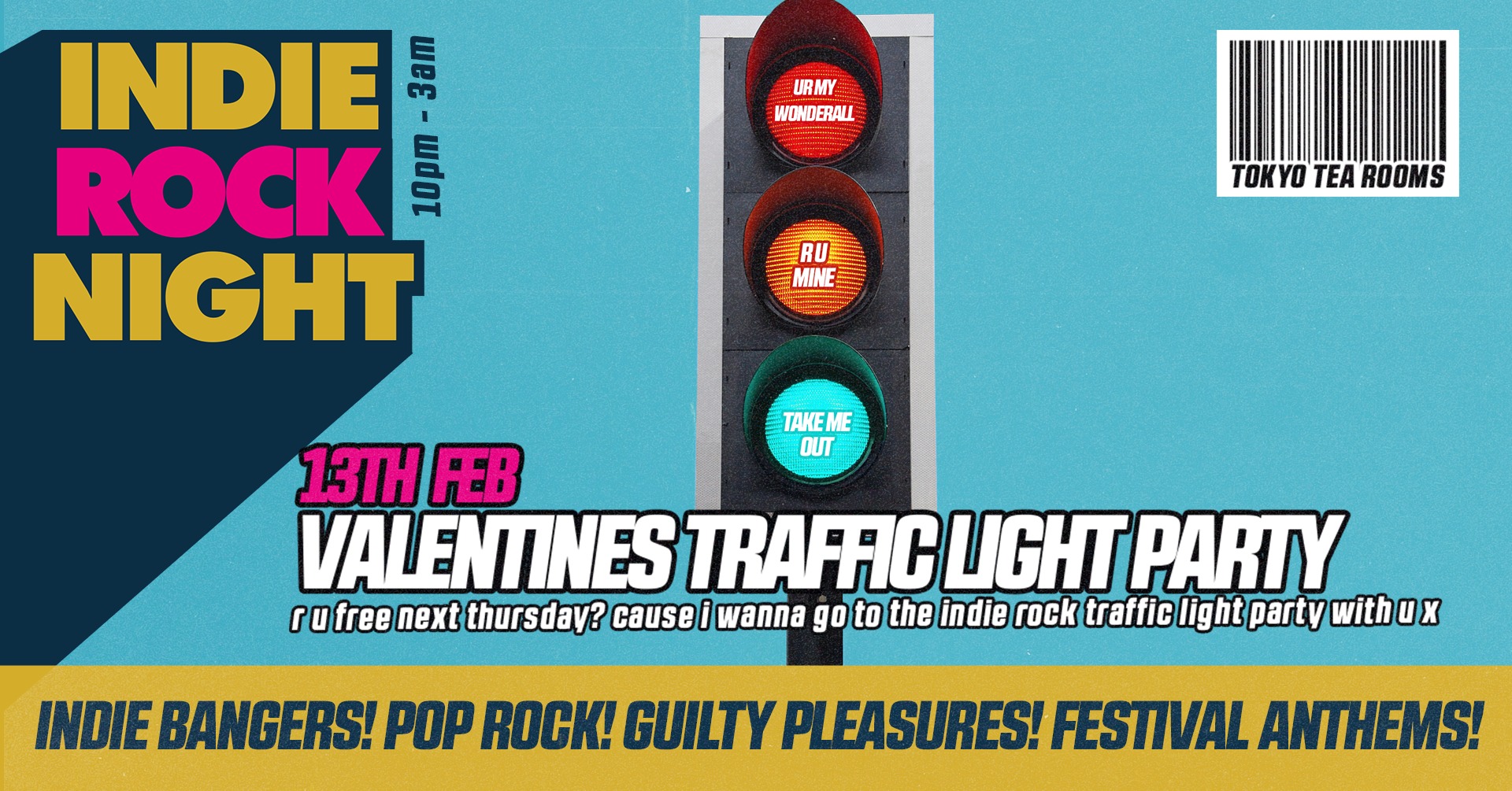 Indie Rock Night ∙ VALENTINES TRAFFIC LIGHT PARTY
