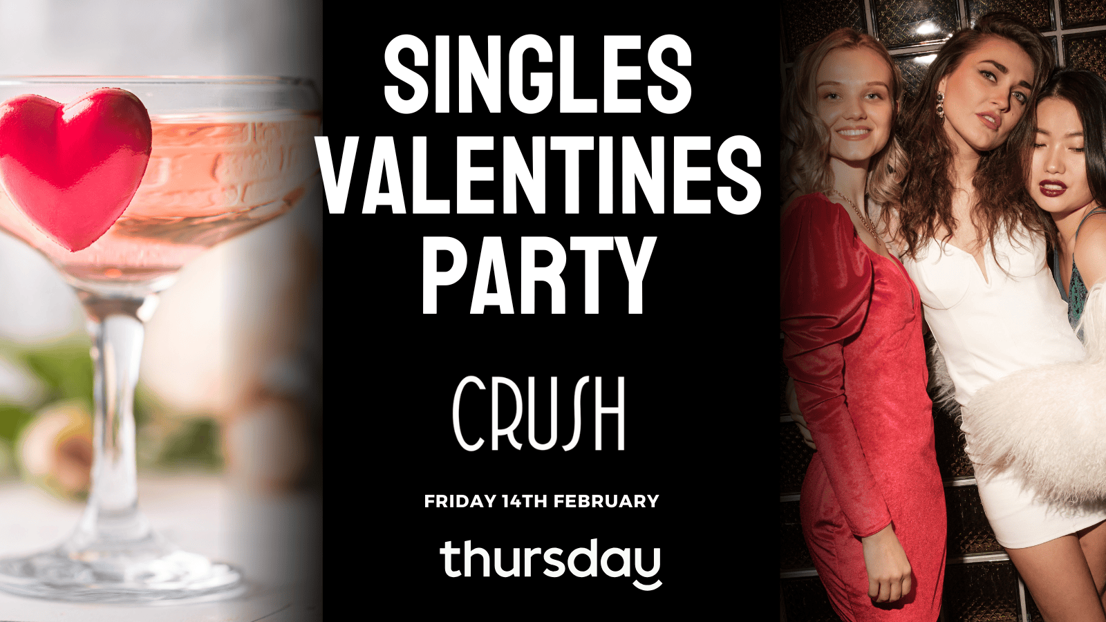 Friday | SINGLES VALENTINES PARTY @ Crush | Perth