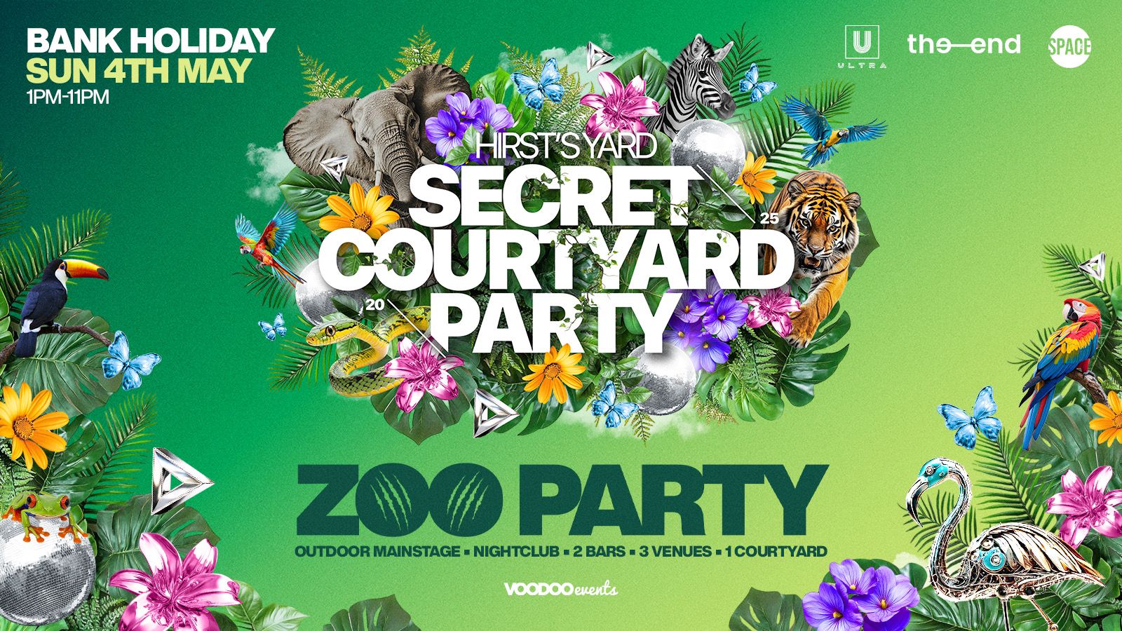 Secret Courtyard Zoo Party Tickets – 4th May