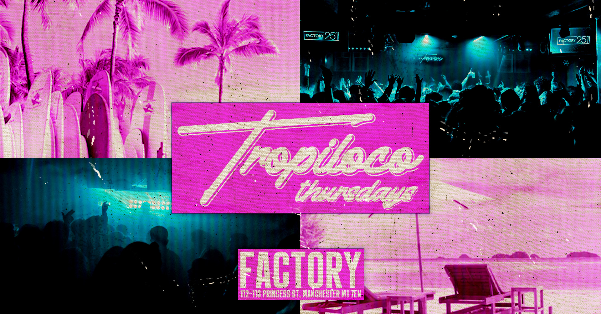 🪩🌴 TROPILOCO THURSDAYS 🌴🪩 84% TICKETS SOLD – 3 FLOORS OF FUNKY TUNES @ FACTORY // £2.50 DOUBLE PRE 12 – £4.50 POST 12